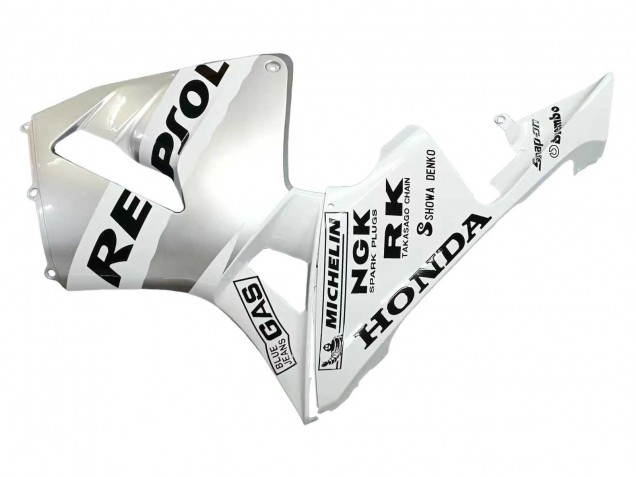 Descuento Carenados Moto Honda CBR600RR 2003-2004 - Blanco Plata Negro Repsol