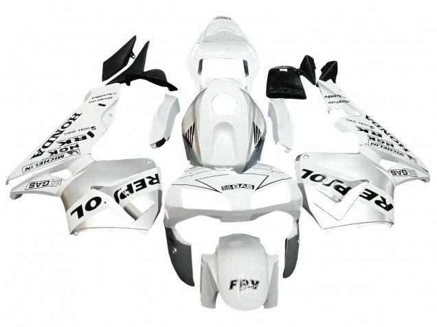 Descuento Carenados Moto Honda CBR600RR 2003-2004 - Blanco Plata Negro Repsol