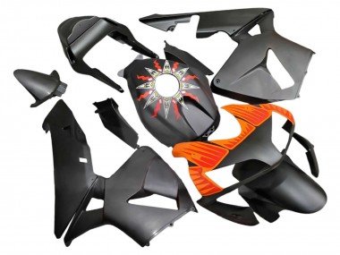 Descuento Carenados Moto Honda CBR600RR 2003-2004 - Negro Mate Naranja
