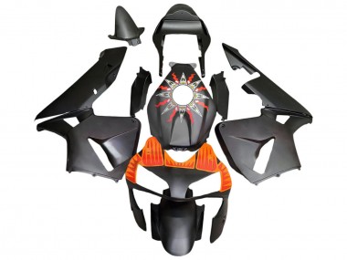 Descuento Carenados Moto Honda CBR600RR 2003-2004 - Negro Mate Naranja