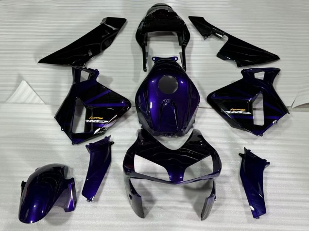 Descuento Carenados Moto Honda CBR600RR 2003-2004 - Azul Oscuro Negro Brillante