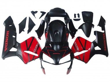 Descuento Carenados Moto Honda CBR600RR 2003-2004 - Rojo Negro Brillante Negro Mate