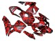 Descuento Carenados Moto Honda CBR600RR 2003-2004 - Negro Rojo Gris Camouflage