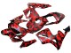 Descuento Carenados Moto Honda CBR600RR 2003-2004 - Negro Rojo Gris Camouflage