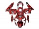 Descuento Carenados Moto Honda CBR600RR 2003-2004 - Negro Rojo Gris Camouflage