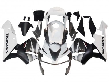 Descuento Carenados Moto Honda CBR600RR 2003-2004 - Blanco Negro Mate Carrera