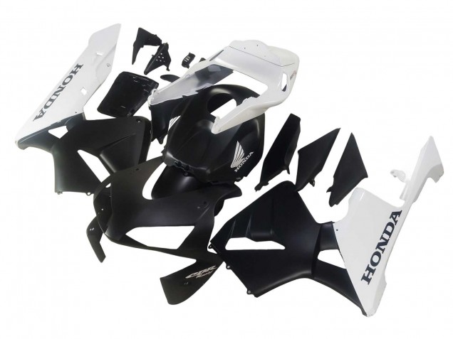 Descuento Carenados Moto Honda CBR600RR 2003-2004 - Blanco Negro Mate