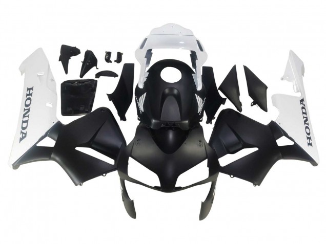 Descuento Carenados Moto Honda CBR600RR 2003-2004 - Blanco Negro Mate
