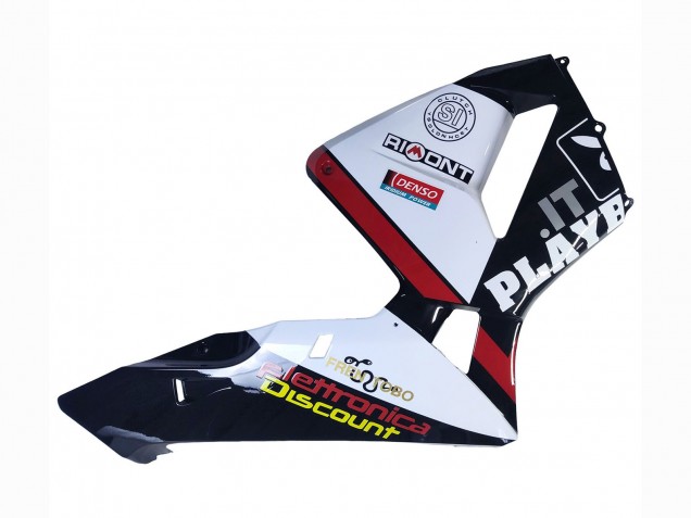 Descuento Carenados Moto Honda CBR600RR 2003-2004 - Blanco Rojo Negro Brillante DENSO Rimont