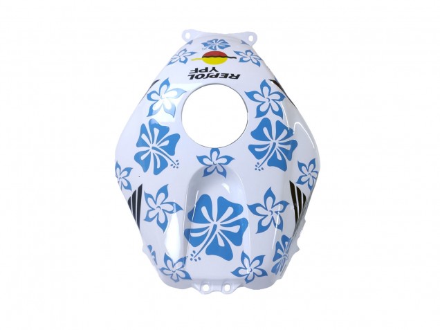 Descuento Carenados Moto Honda CBR600RR 2003-2004 - Blanco Azul Rojo Nastro Azzurro 46