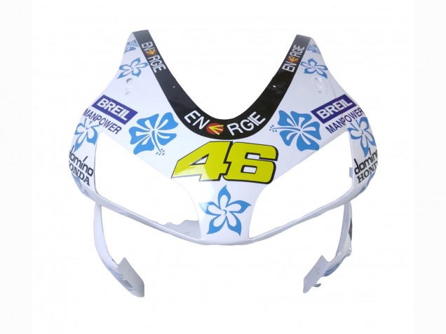 Descuento Carenados Moto Honda CBR600RR 2003-2004 - Blanco Azul Rojo Nastro Azzurro 46