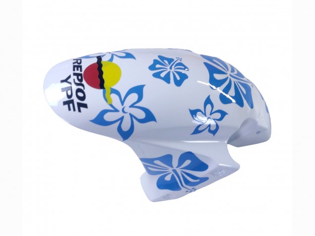 Descuento Carenados Moto Honda CBR600RR 2003-2004 - Blanco Azul Rojo Nastro Azzurro 46
