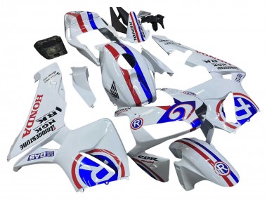 Descuento Carenados Moto Honda CBR600RR 2003-2004 - Blanco Rojo Azul
