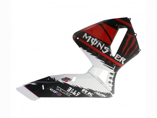 Descuento Carenados Moto Honda CBR600RR 2003-2004 - Blanco Rojo Negro Brillante Monstruo