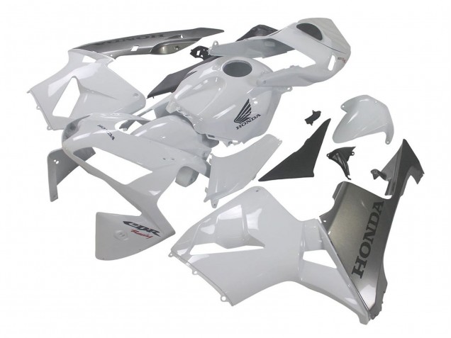 Descuento Carenado Moto Honda CBR600RR 2003-2004 - Plata Blanco