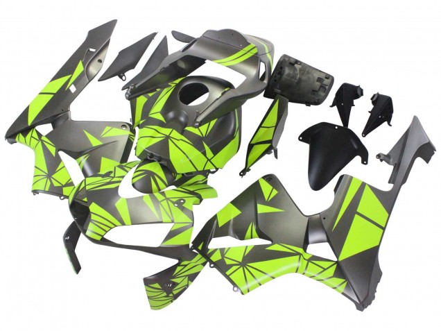 Descuento Carenados Moto Honda CBR600RR 2003-2004 - Amarillo Negro Mate