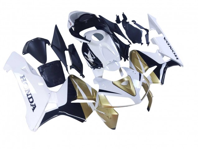 Descuento Carenados Moto Honda CBR600RR 2005-2006 - Oro Blanco Negro