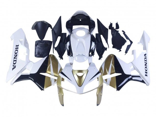 Descuento Carenados Moto Honda CBR600RR 2005-2006 - Oro Blanco Negro