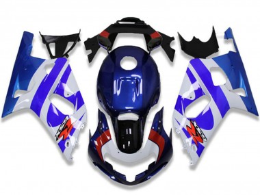 Descuento Carenados Moto Suzuki GSXR 600/750 2001-2003 - Blanco Azul Rojo Negro