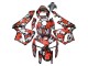 Descuento Carenados Moto Honda CBR600RR 2005-2006 - Negro Rojo Gris Camouflage