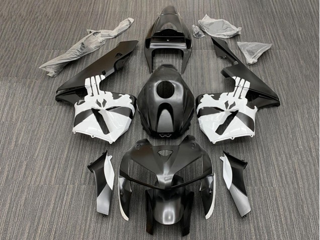 Descuento Kits Carenado Moto Honda CBR600RR 2005-2006 - Negro Blanco