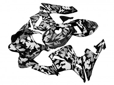Descuento Carenados Moto Honda CBR600RR 2005-2006 - Negro Blanco Gris Camouflage