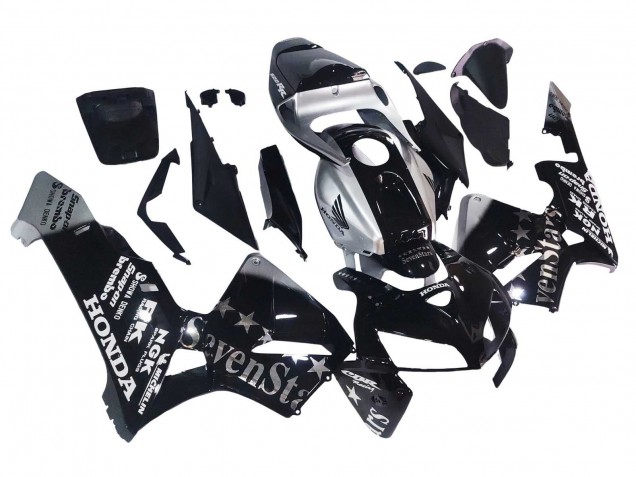 Descuento Carenados Moto Honda CBR600RR 2005-2006 - Negro Plata SevenStars