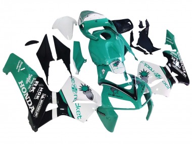 Descuento Carenados Moto Honda CBR600RR 2005-2006 - Verde Claro Blanco Negro Brillante Joe Rocket