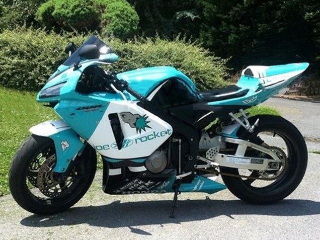 Descuento Carenados Moto Honda CBR600RR 2005-2006 - Verde Claro Blanco Negro Brillante Joe Rocket