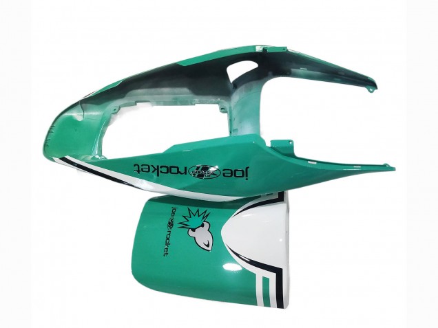 Descuento Carenados Moto Honda CBR600RR 2005-2006 - Verde Claro Blanco Negro Brillante Joe Rocket