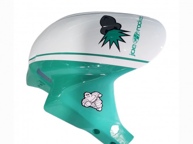 Descuento Carenados Moto Honda CBR600RR 2005-2006 - Verde Claro Blanco Negro Brillante Joe Rocket