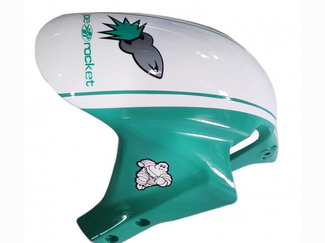 Descuento Carenados Moto Honda CBR600RR 2005-2006 - Verde Claro Blanco Negro Brillante Joe Rocket