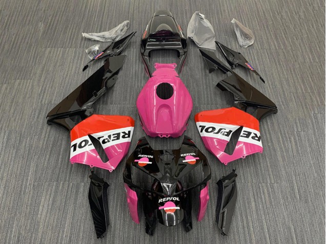 Descuento Carenados Moto Honda CBR600RR 2005-2006 - Rosa Rojo Negro Repsol