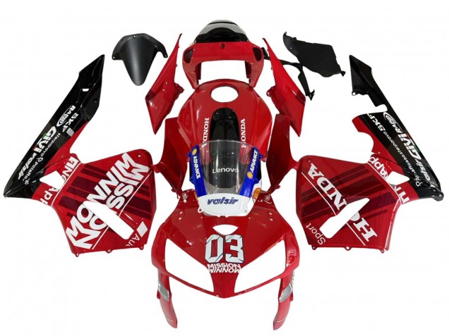 Descuento Carenados Moto Honda CBR600RR 2005-2006 - Rojo Negro Valsir 03