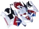 Descuento Carenado Moto Honda CBR600RR 2005-2006 - Blanco Rojo Azul HRC