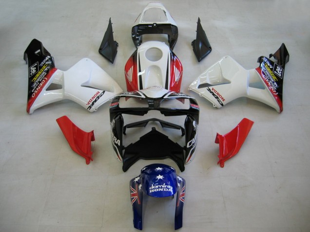 Descuento Carenados Moto Honda CBR600RR 2005-2006 - Rojo Blanco Azul DENSO
