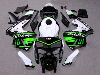 Descuento Carenados Moto Honda CBR600RR 2005-2006 - Blanco Negro Verde Monstruo