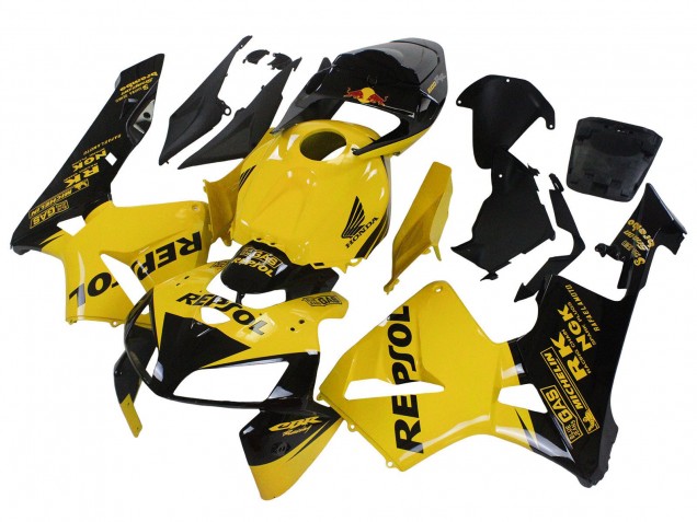 Descuento Carenados Moto Honda CBR600RR 2005-2006 - Amarillo Negro Repsol