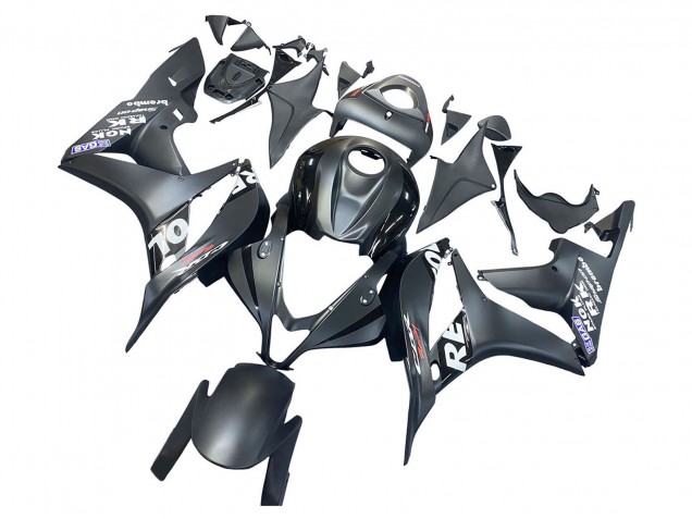 Descuento Carenado Moto Honda CBR600RR 2007-2008 - Negro Mate Blanco Repsol