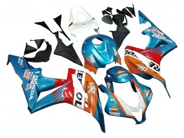 Descuento Carenados Moto Honda CBR600RR 2007-2008 - Naranja Blanco Rojo Azul Repsol