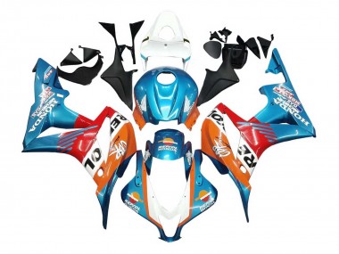 Descuento Carenados Moto Honda CBR600RR 2007-2008 - Naranja Blanco Rojo Azul Repsol