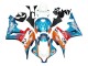 Descuento Carenados Moto Honda CBR600RR 2007-2008 - Naranja Blanco Rojo Azul Repsol