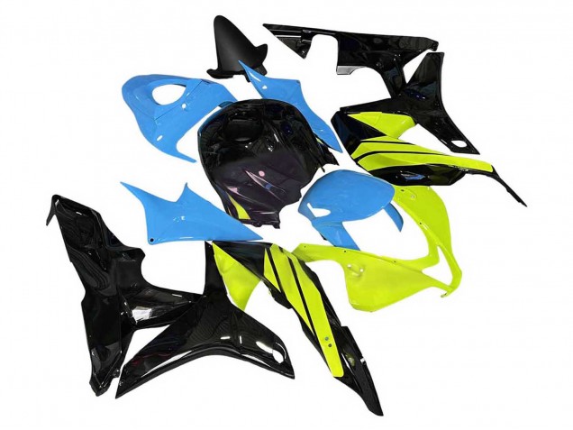 Descuento Carenados Moto Honda CBR600RR 2007-2008 - Azul Amarillo Negro Brillante