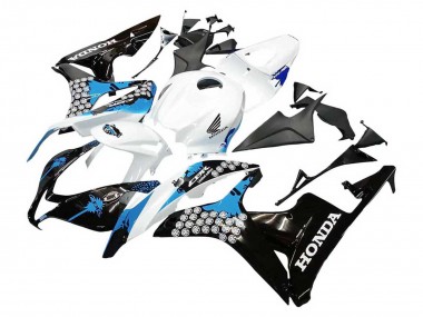 Descuento Carenados Moto Honda CBR600RR 2007-2008 - Blanco Azul Claro Negro Brillante