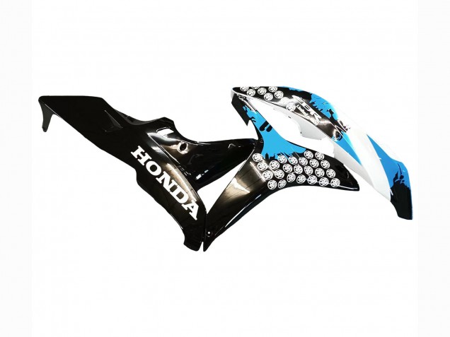 Descuento Carenados Moto Honda CBR600RR 2007-2008 - Blanco Azul Claro Negro Brillante