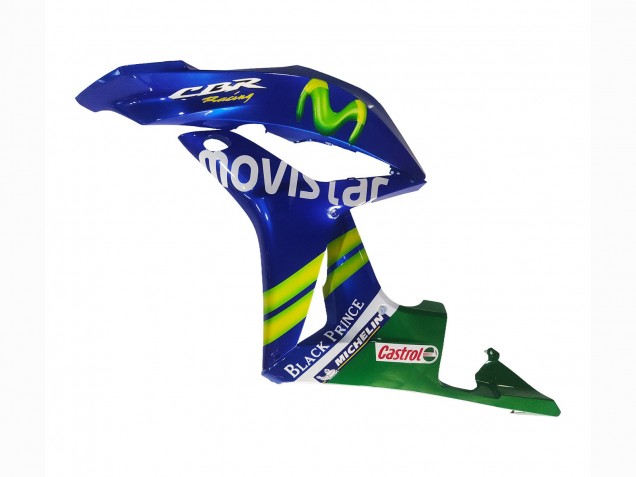 Descuento Carenados Moto Honda CBR600RR 2007-2008 - Azul Verde MoviStar Castrol