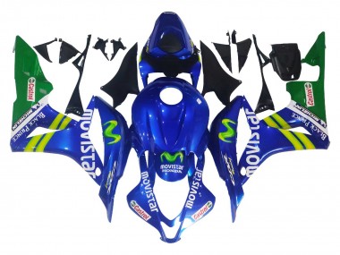 Descuento Carenados Moto Honda CBR600RR 2007-2008 - Azul Verde MoviStar Castrol