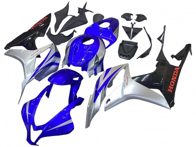 Descuento Carenados Moto Honda CBR600RR 2007-2008 - Plata Azul Negro Brillante Carrera