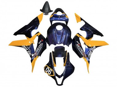 Descuento Carenados Moto Honda CBR600RR 2007-2008 - Naranja Azul Oscuro Trick Star 06