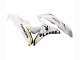Descuento Carenado Moto Honda CBR600RR 2007-2008 - Blanco Oro Negro Brillante Playboy